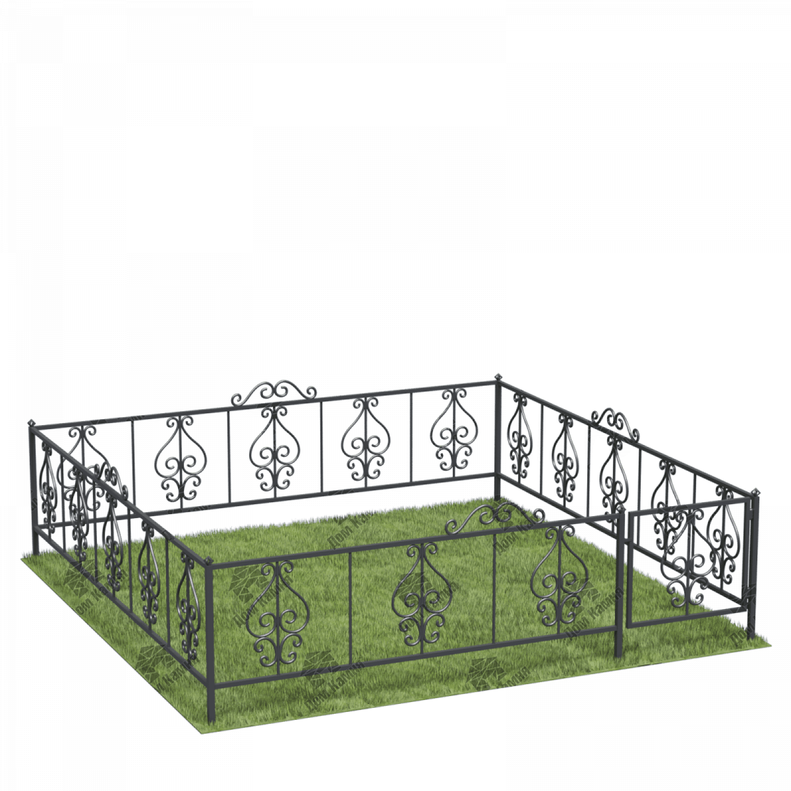 Металлическая ограда ОГ3