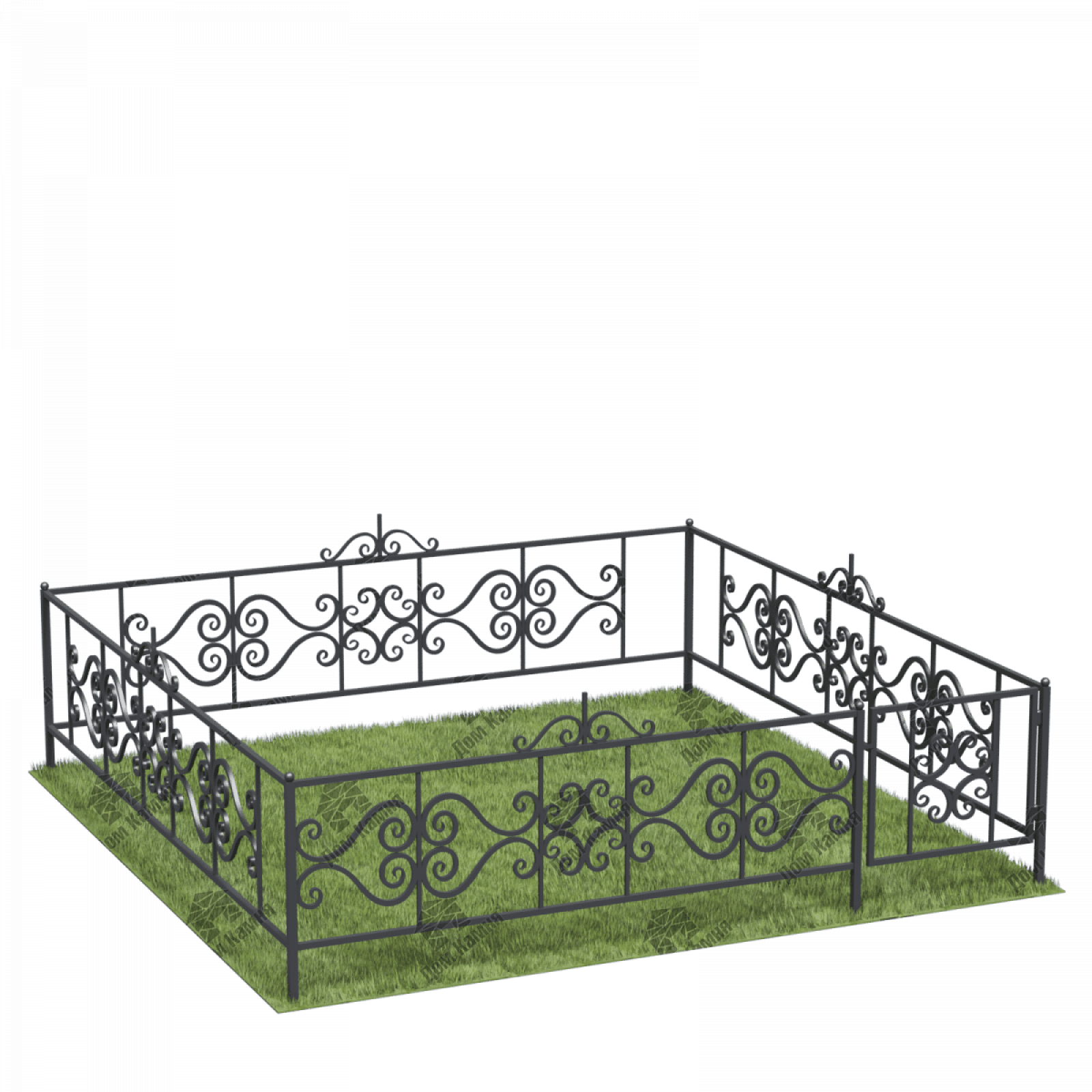 Металлическая ограда ОГ8