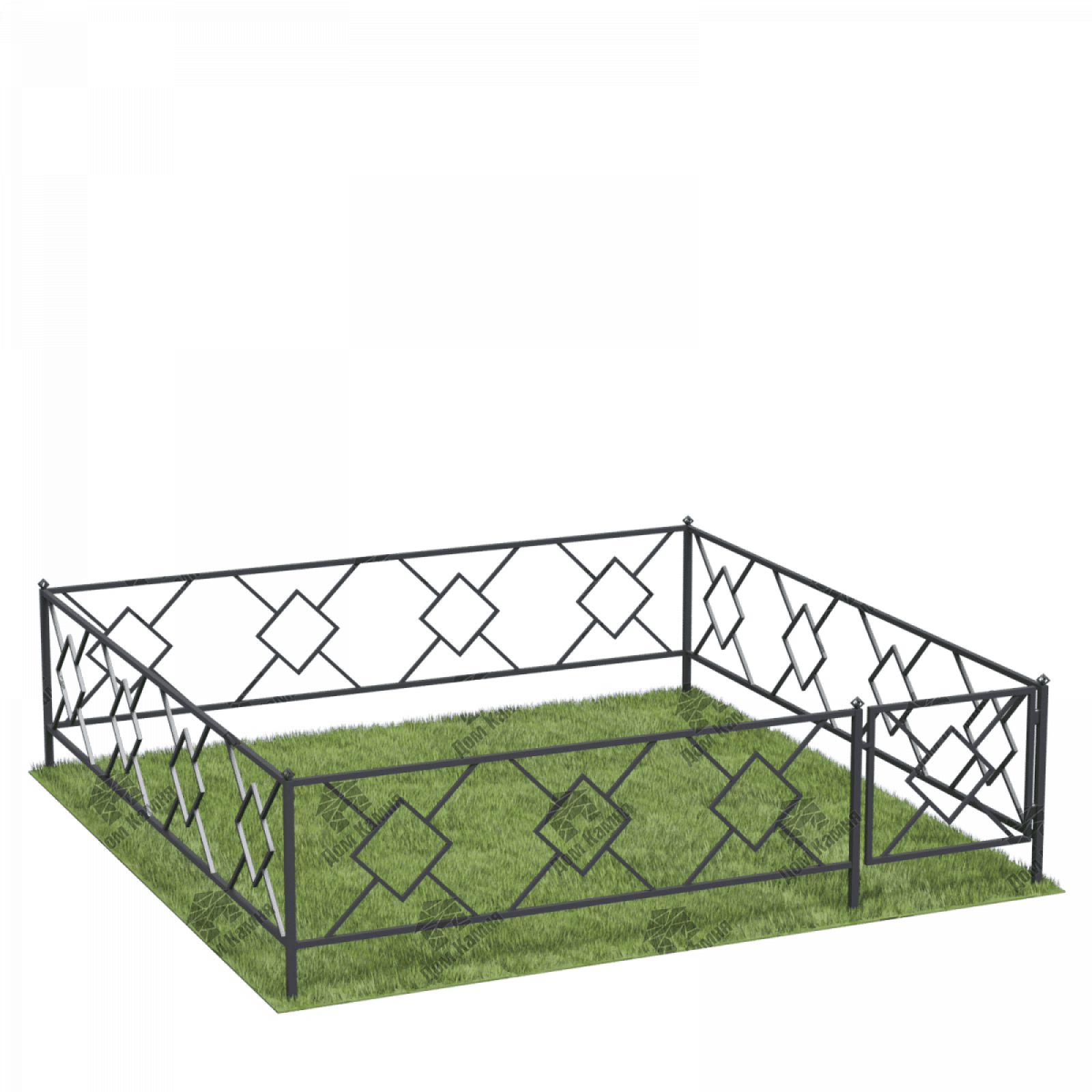 Металлическая ограда ОГ2