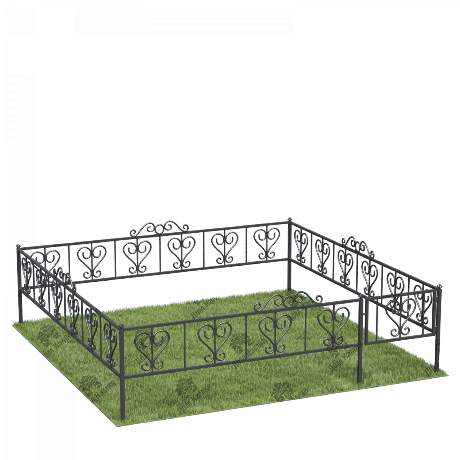 Металлическая ограда ОГ4