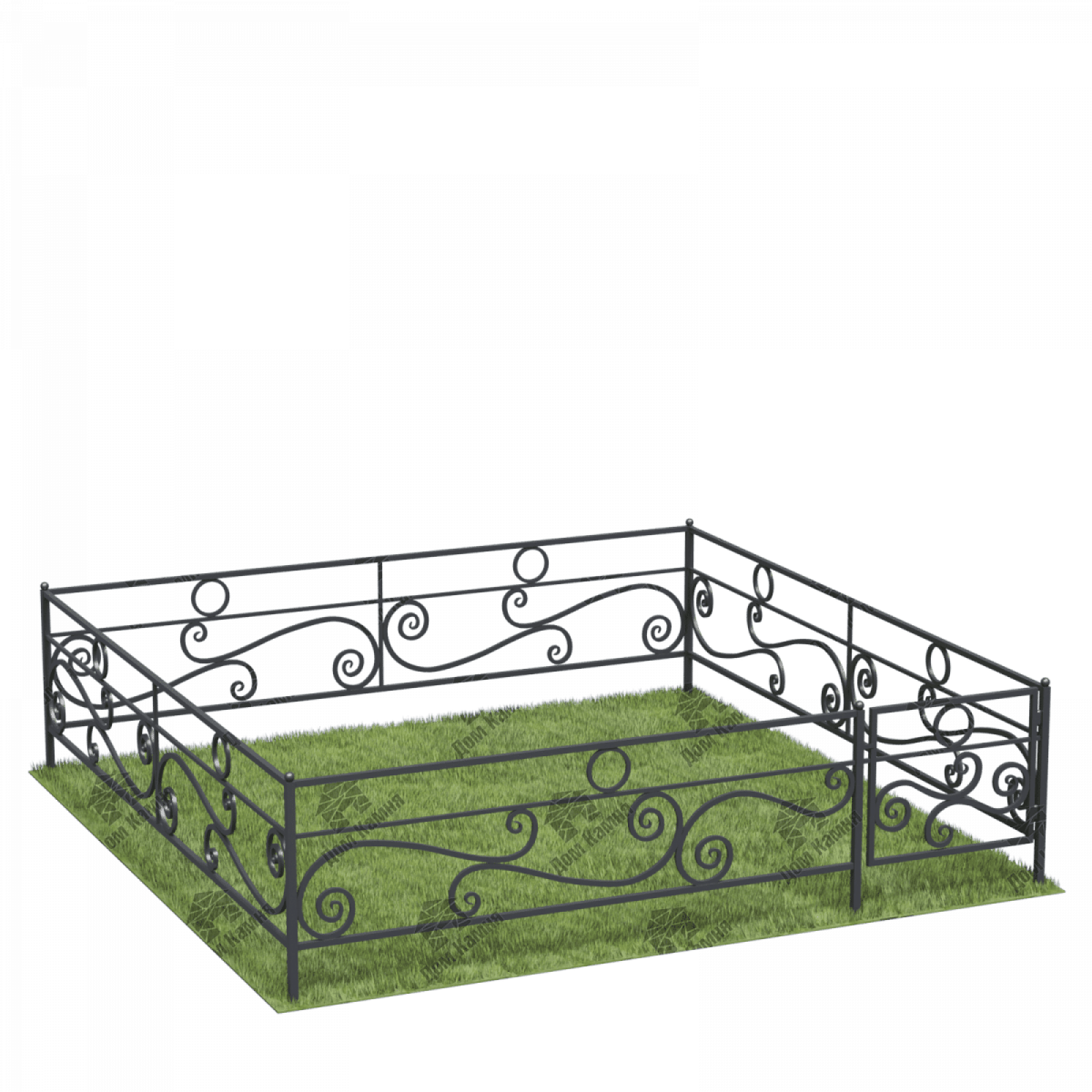 Металлическая ограда ОГ6