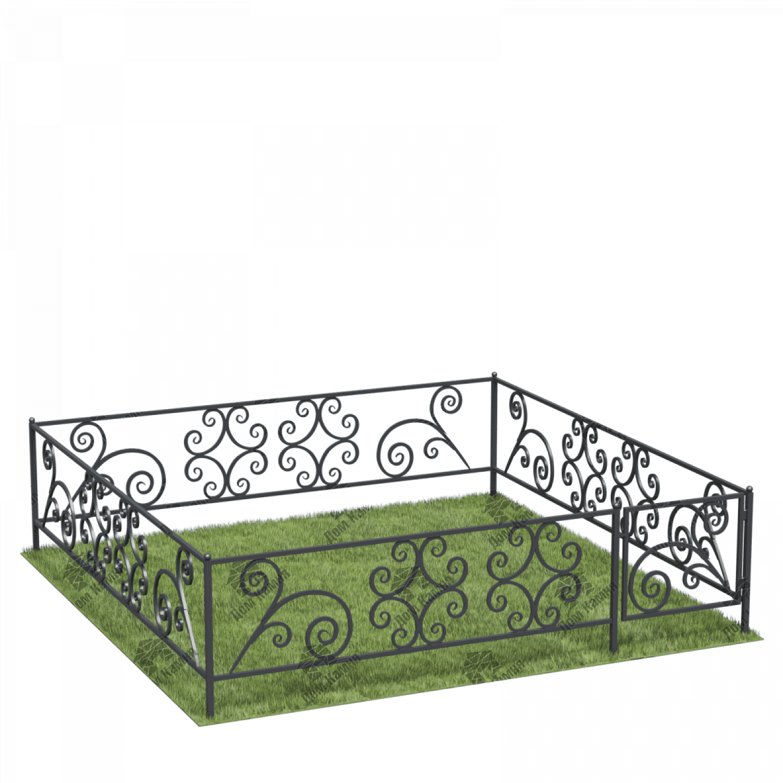 Металлическая ограда ОГ7