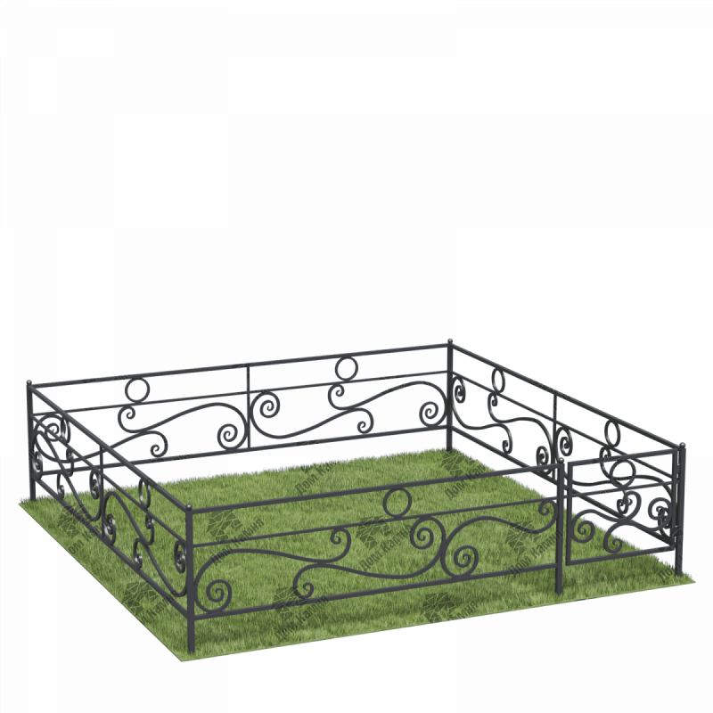 Металлическая ограда ОГ6